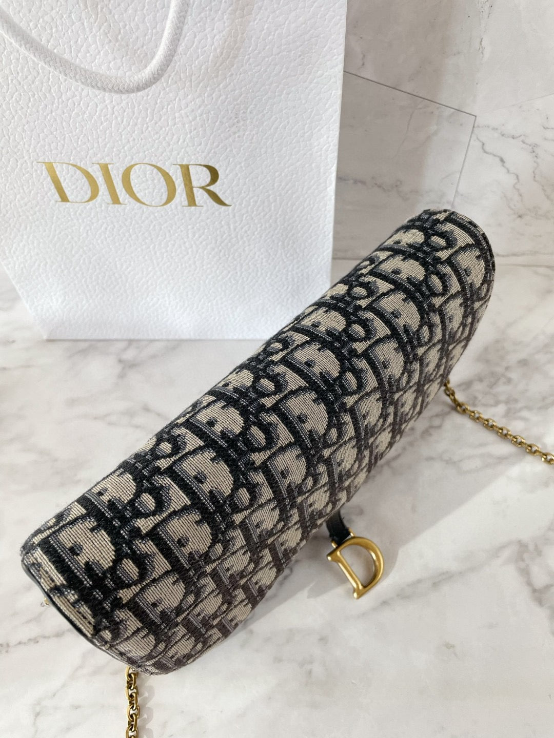 Dior - Saddle WOC - Cloth - Blue - (large)