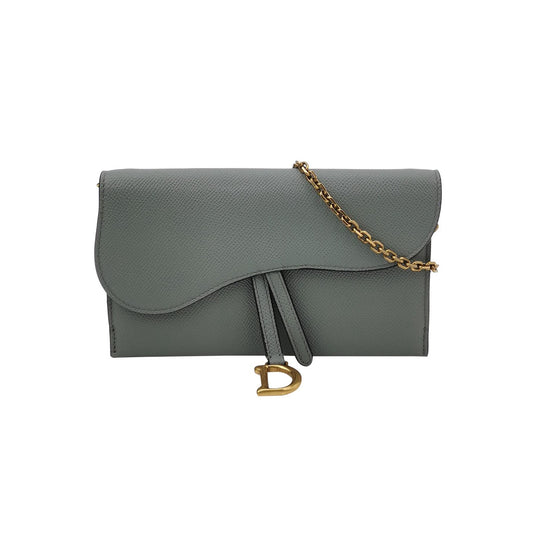 Dior - Saddle WOC - Leather - Grey - (Small)