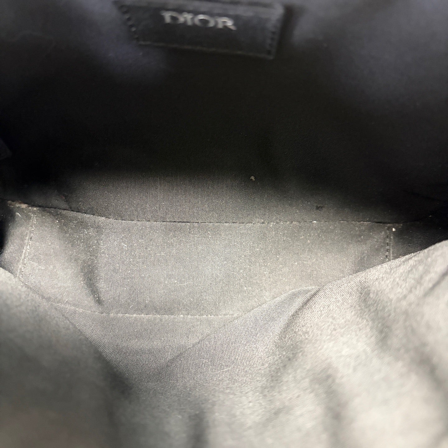 Dior - Safari Camera Bag - Dior Oblique canvas with grained calfskin leather trim - Grey Oblique with black leather and silver-tone hardware - (small)