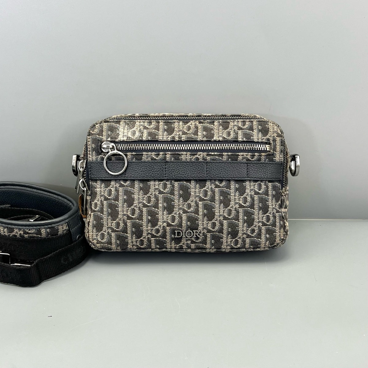 Dior - Safari Messenger Bag - Cloth - Blue - (mini)