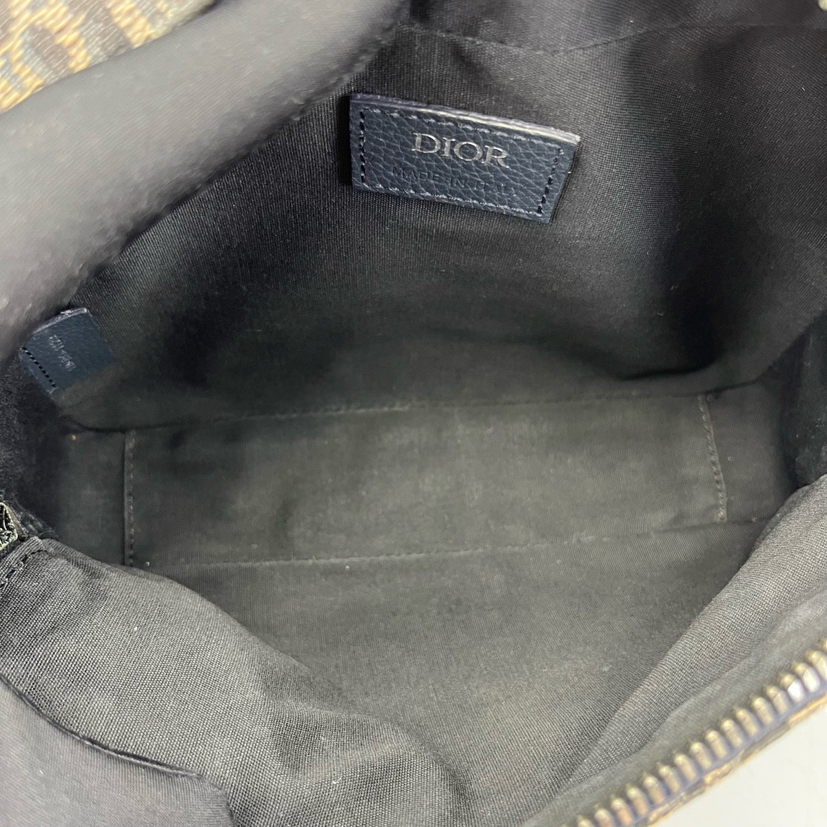 Dior - Safari Messenger Bag - Cloth - Blue - (mini)