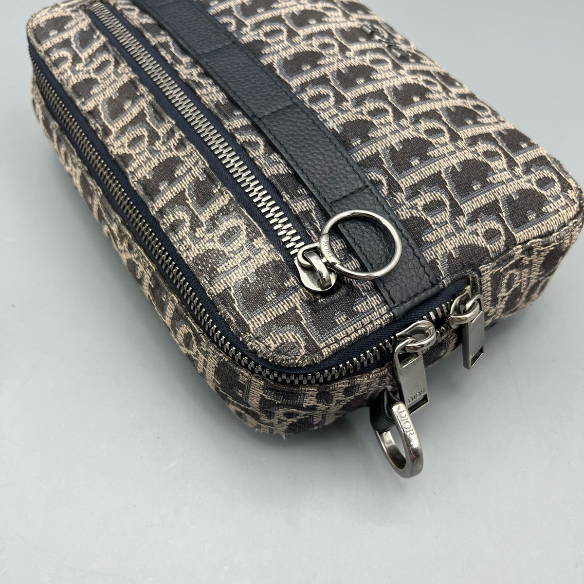 Dior - Safari Messenger Bag - Cloth - Blue - (mini)