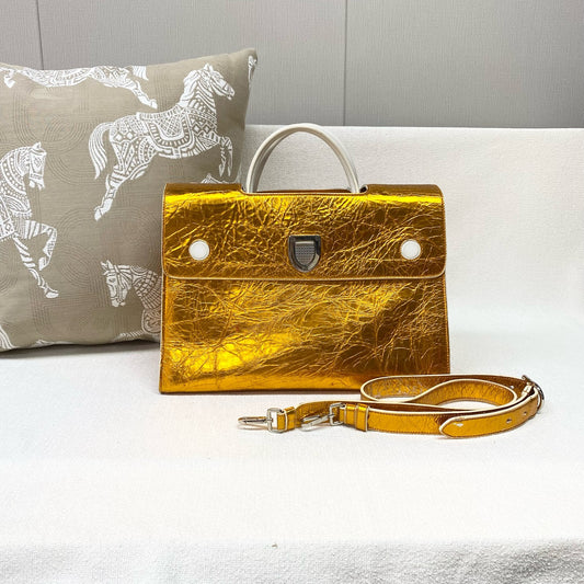 Dior - Shield Bag - Leather - Gold - (medium)
