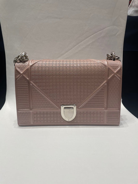 Dior - Shield Chain Bag - Patent leather - Beige - (medium)