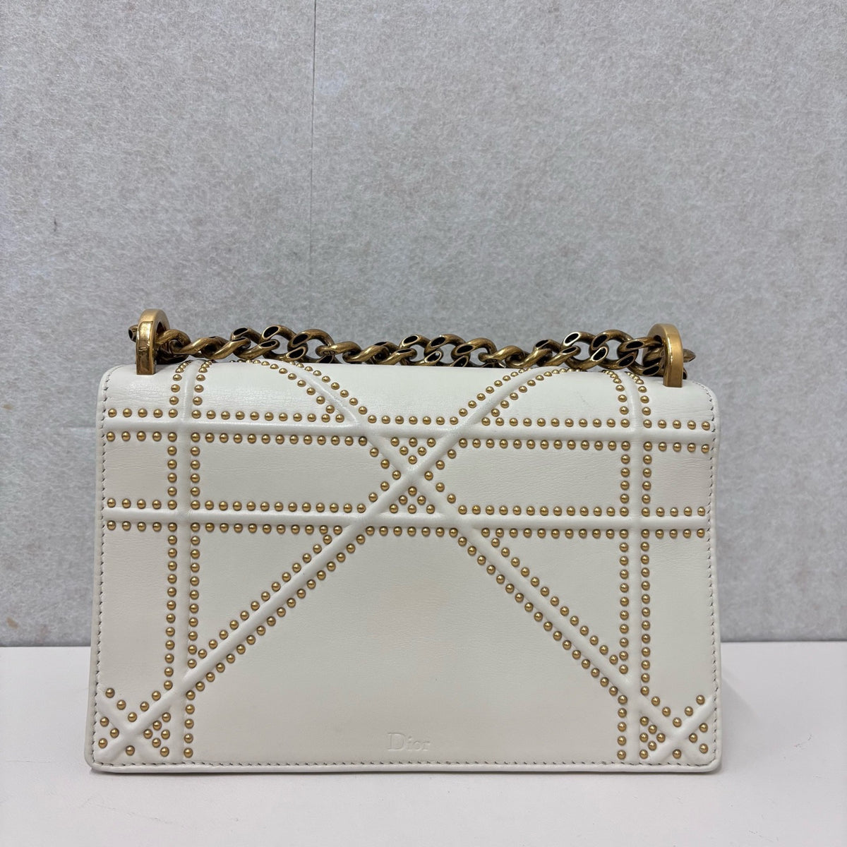 Dior - Shield Flap Bag - Leather - White - (medium)