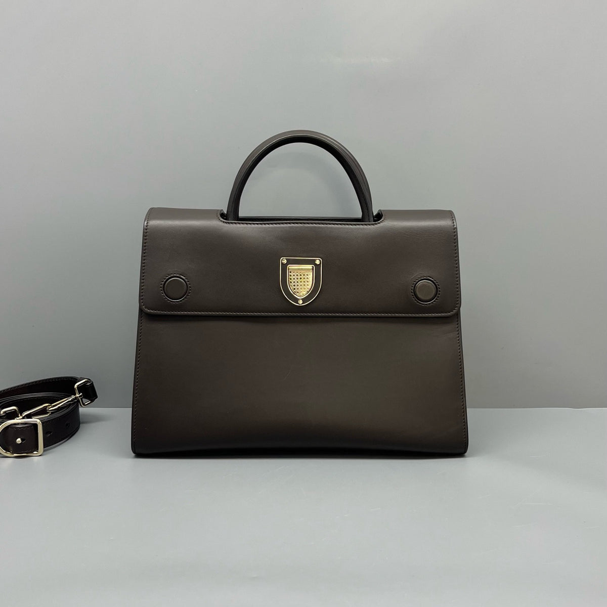 Dior - Shield - Leather - Brown - (medium)