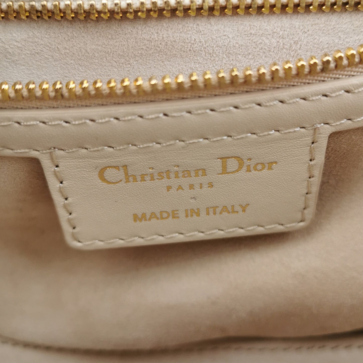 Dior - Signature - Leather - Beige - (small)