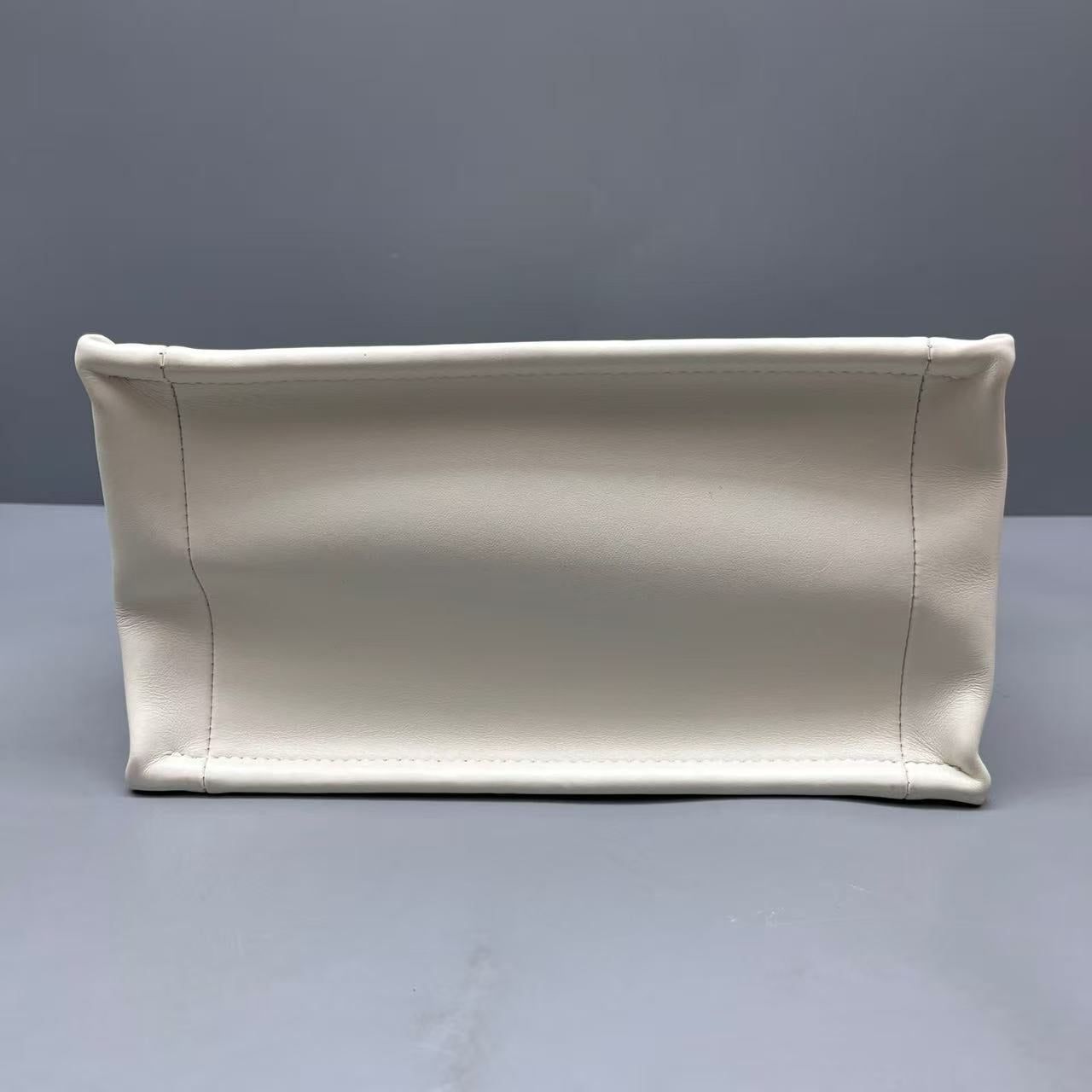 Dior - Small Book Tote - Embroidered canvas and leather trim - Beige with Gold/Tan embroidery - (small)