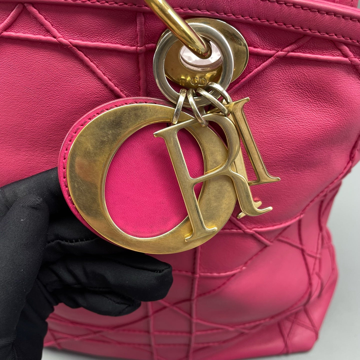 Dior - Soft Quilted Tote - Leather - Pink - (medium)