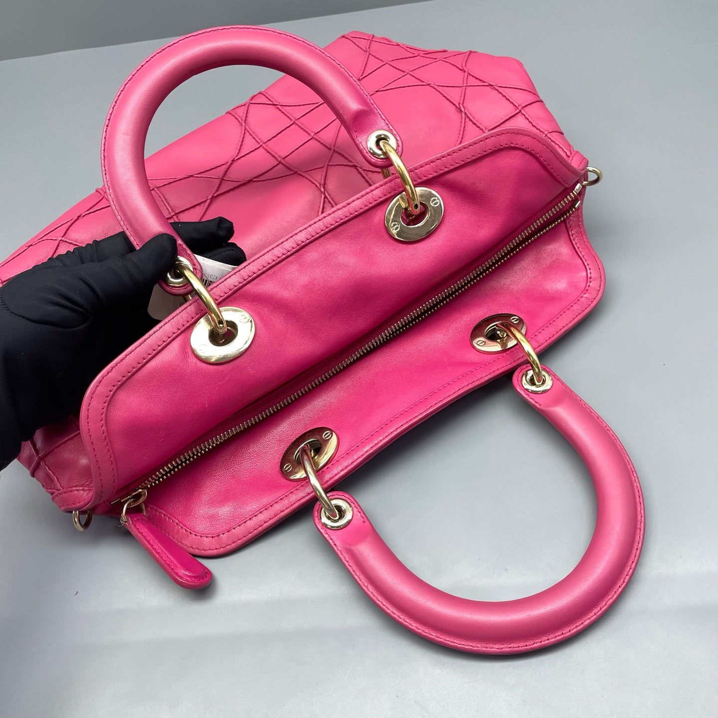Dior - Soft Quilted Tote - Leather - Pink - (medium)