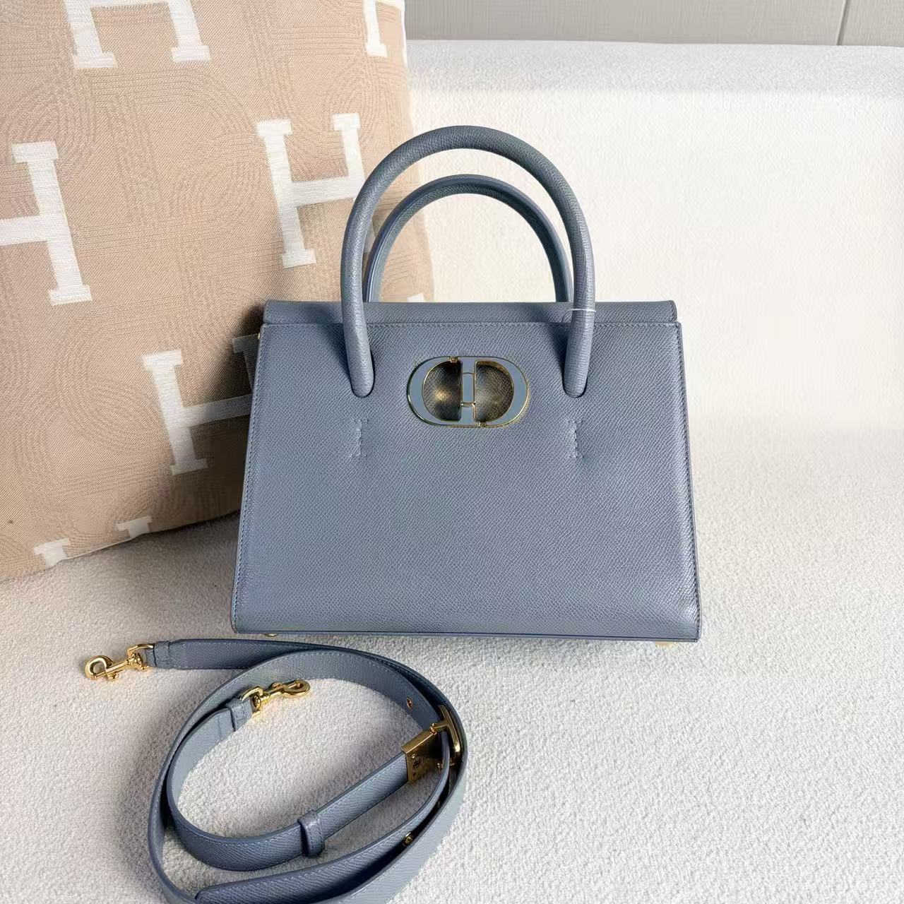 Dior - St Honoré - Cowhide leather - Blue - (medium)