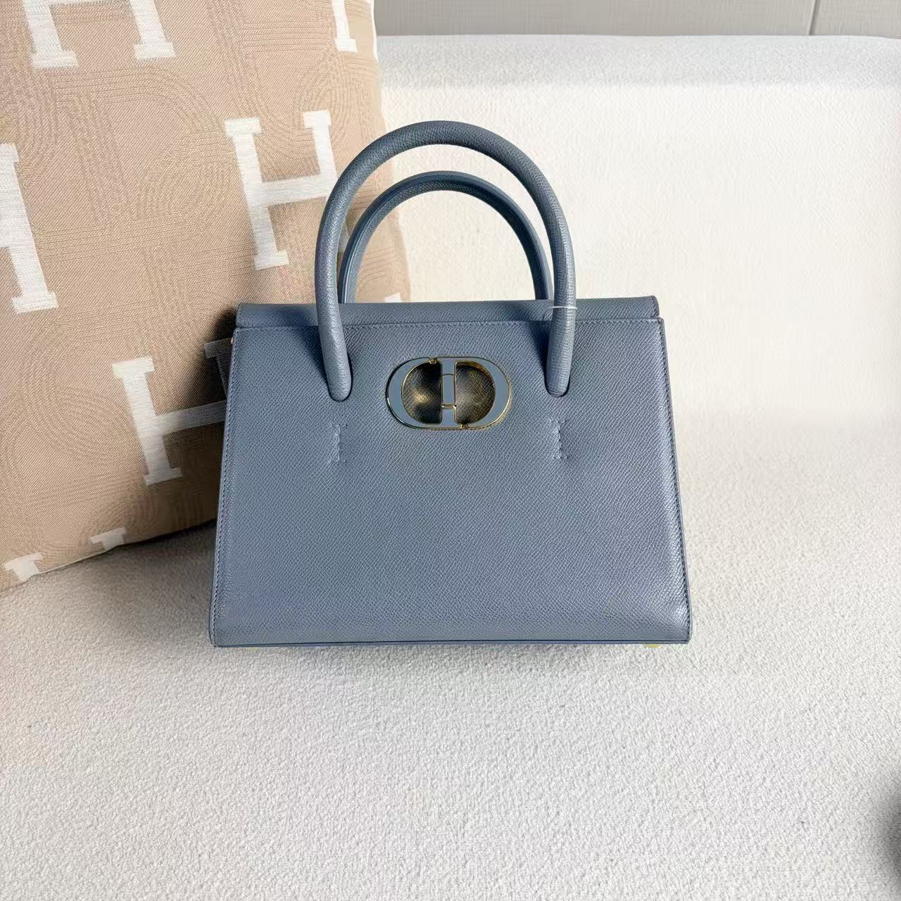 Dior - St Honoré - Cowhide leather - Blue - (medium)