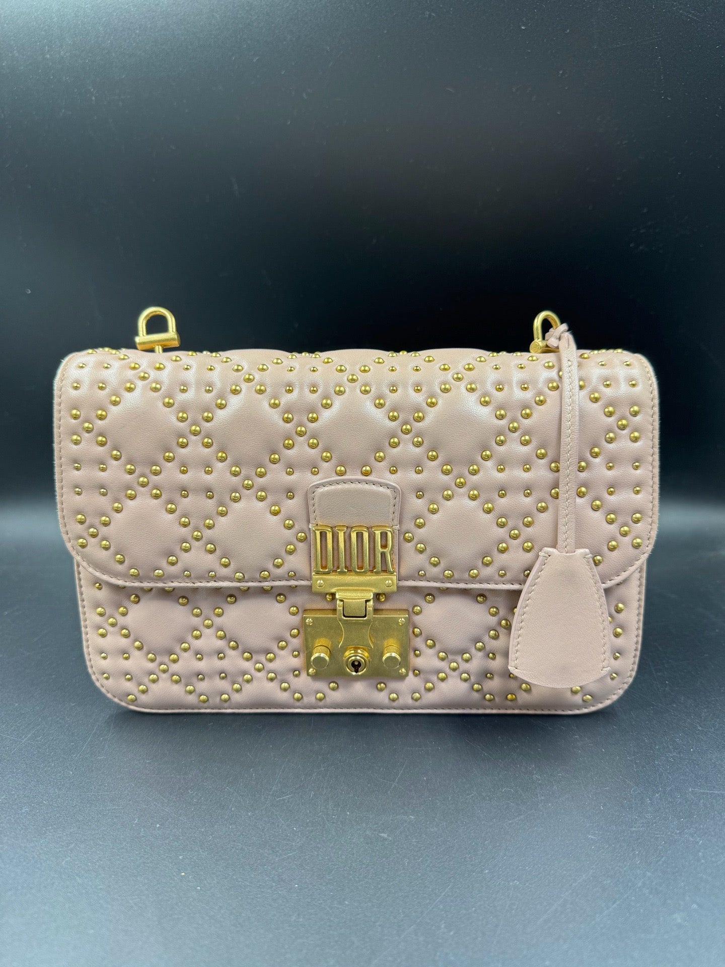 Dior - Studded Postman Bag - Leather - Pink - (small)