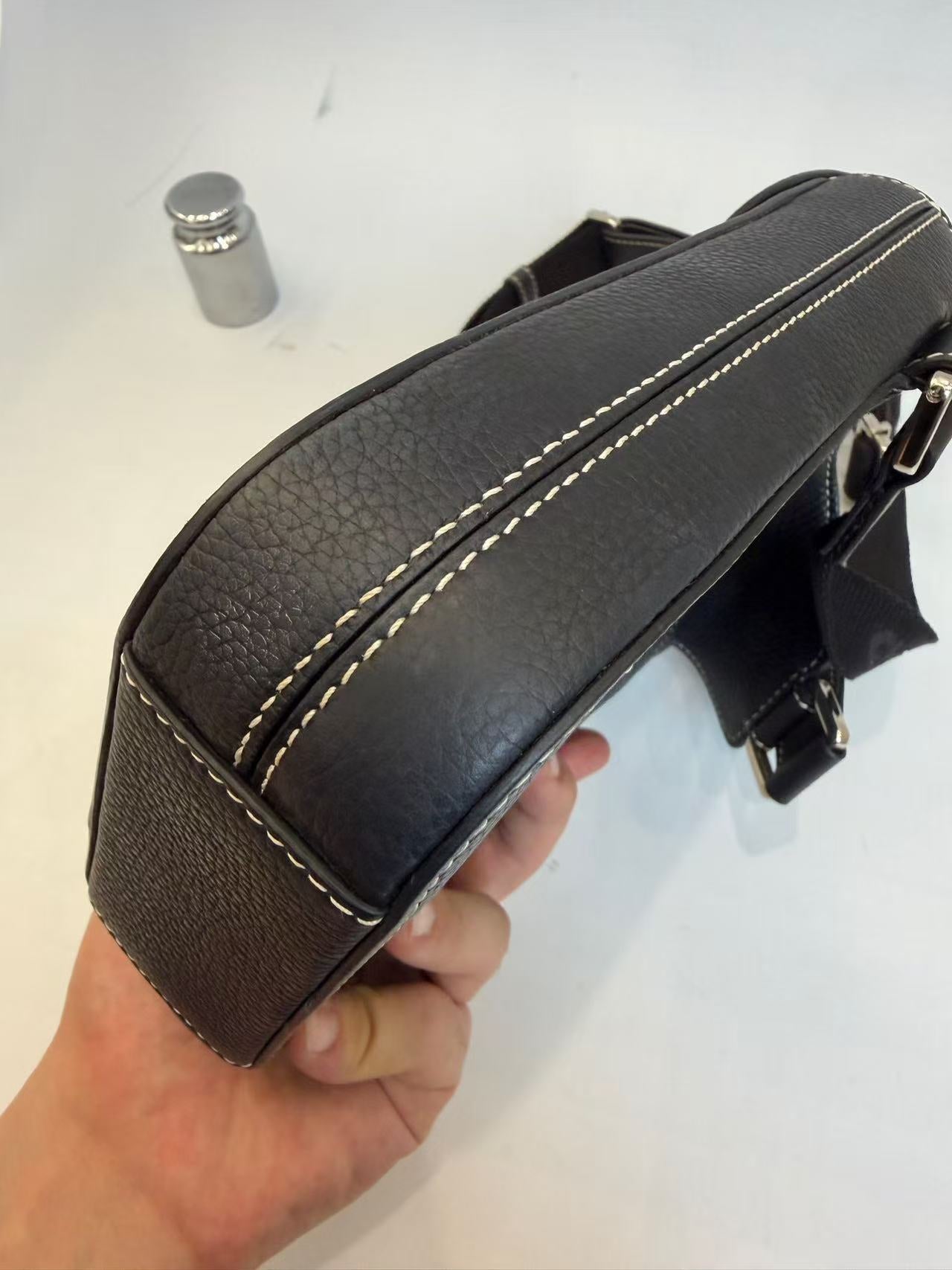 Dior - Stussy Collaboration Vertical Saddle Bag - Grained leather - Black - (mini)