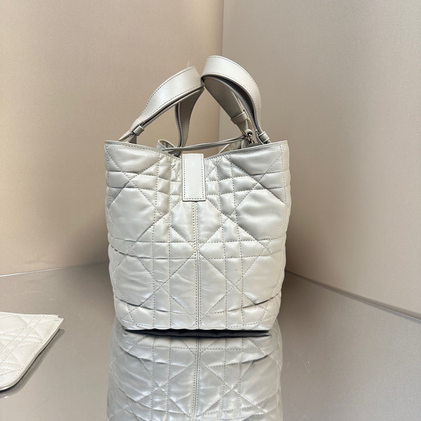 Dior - Toujours Tote Bag - Lambskin leather - Beige - (medium)