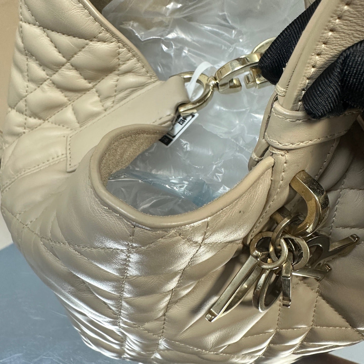 Dior - Toujours Tote Bag - Lambskin leather - Beige - (medium)