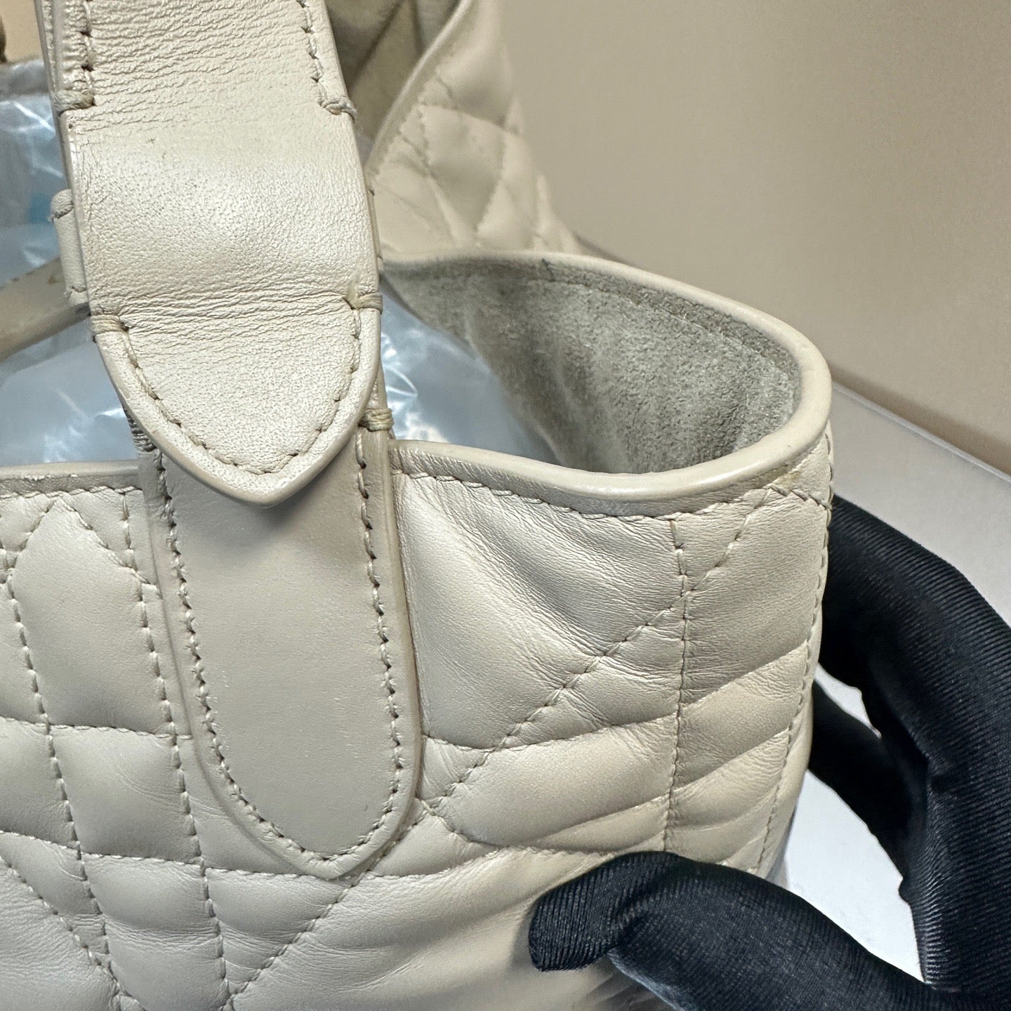 Dior - Toujours Tote Bag - Lambskin leather - Beige - (medium)