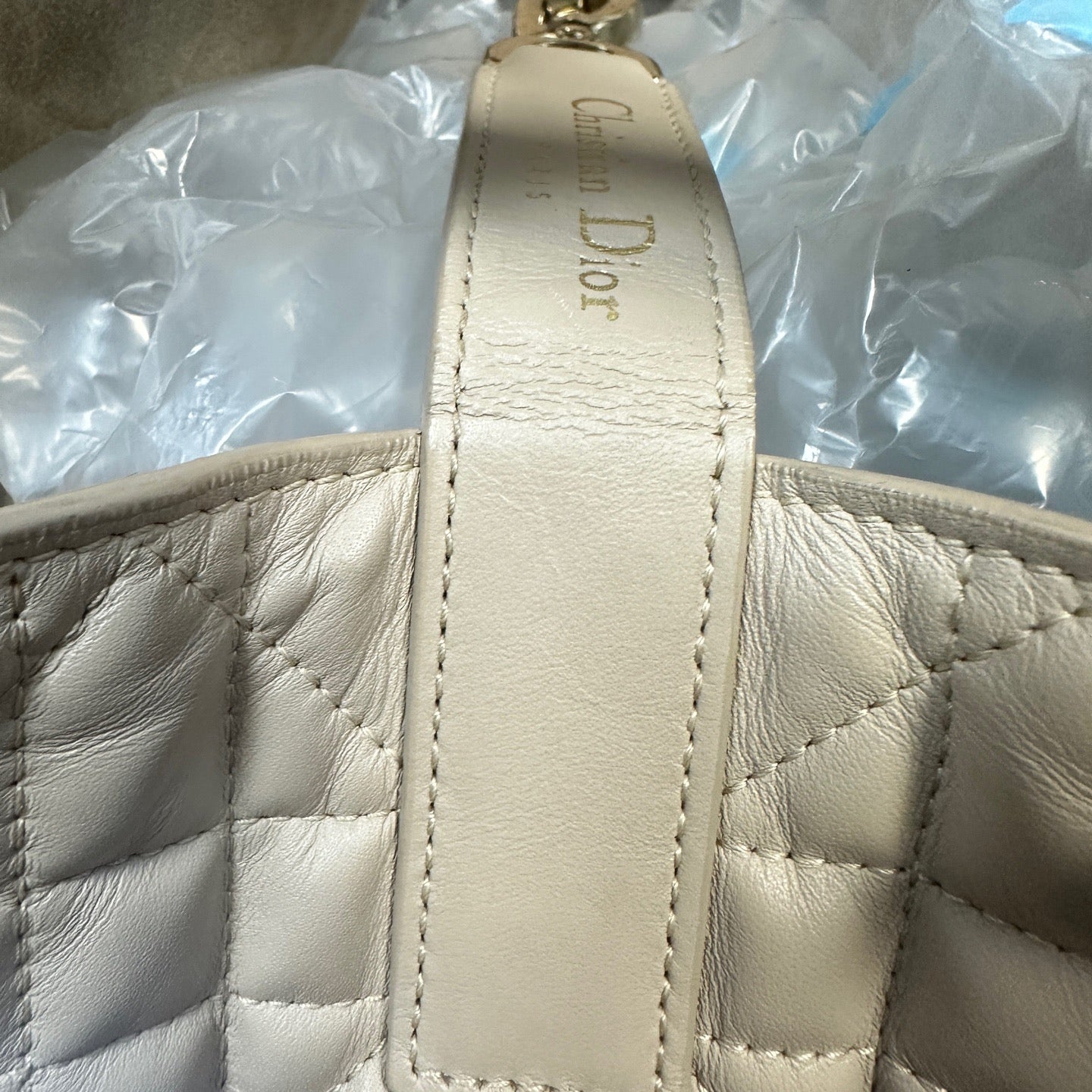 Dior - Toujours Tote Bag - Lambskin leather - Beige - (medium)