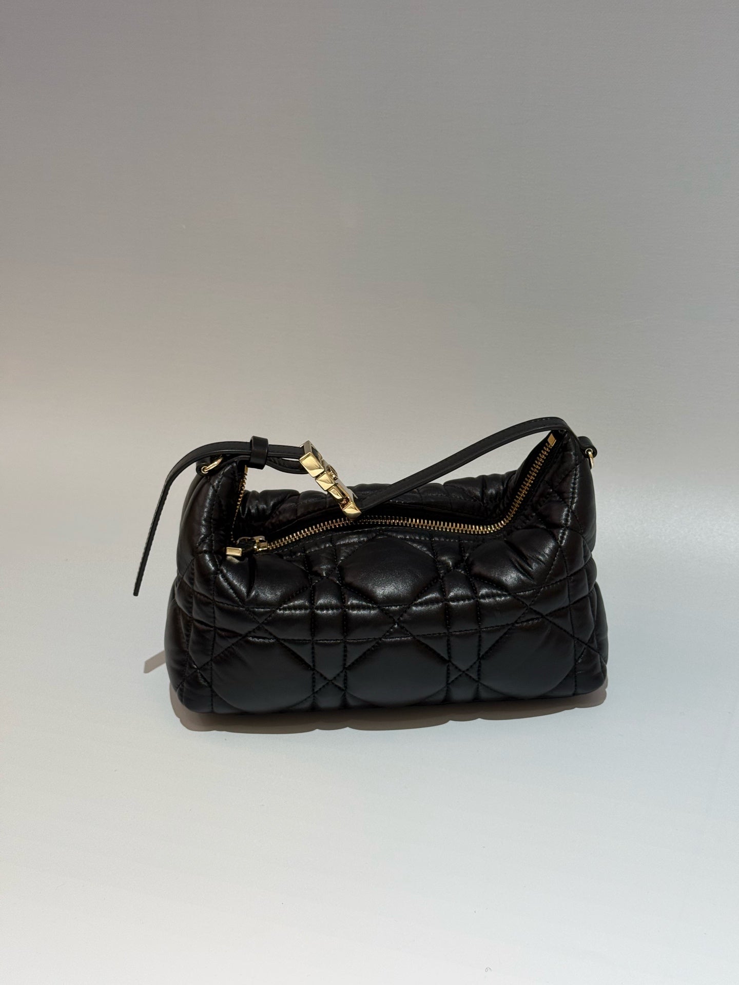 Dior - Travel Hobo Bag - Cowhide leather - Black - (medium)