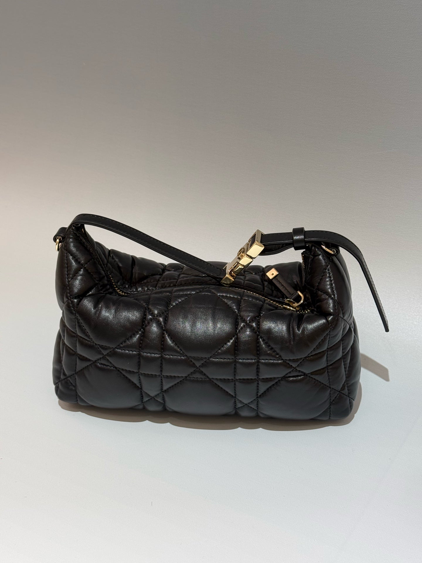 Dior - Travel Hobo Bag - Cowhide leather - Black - (medium)