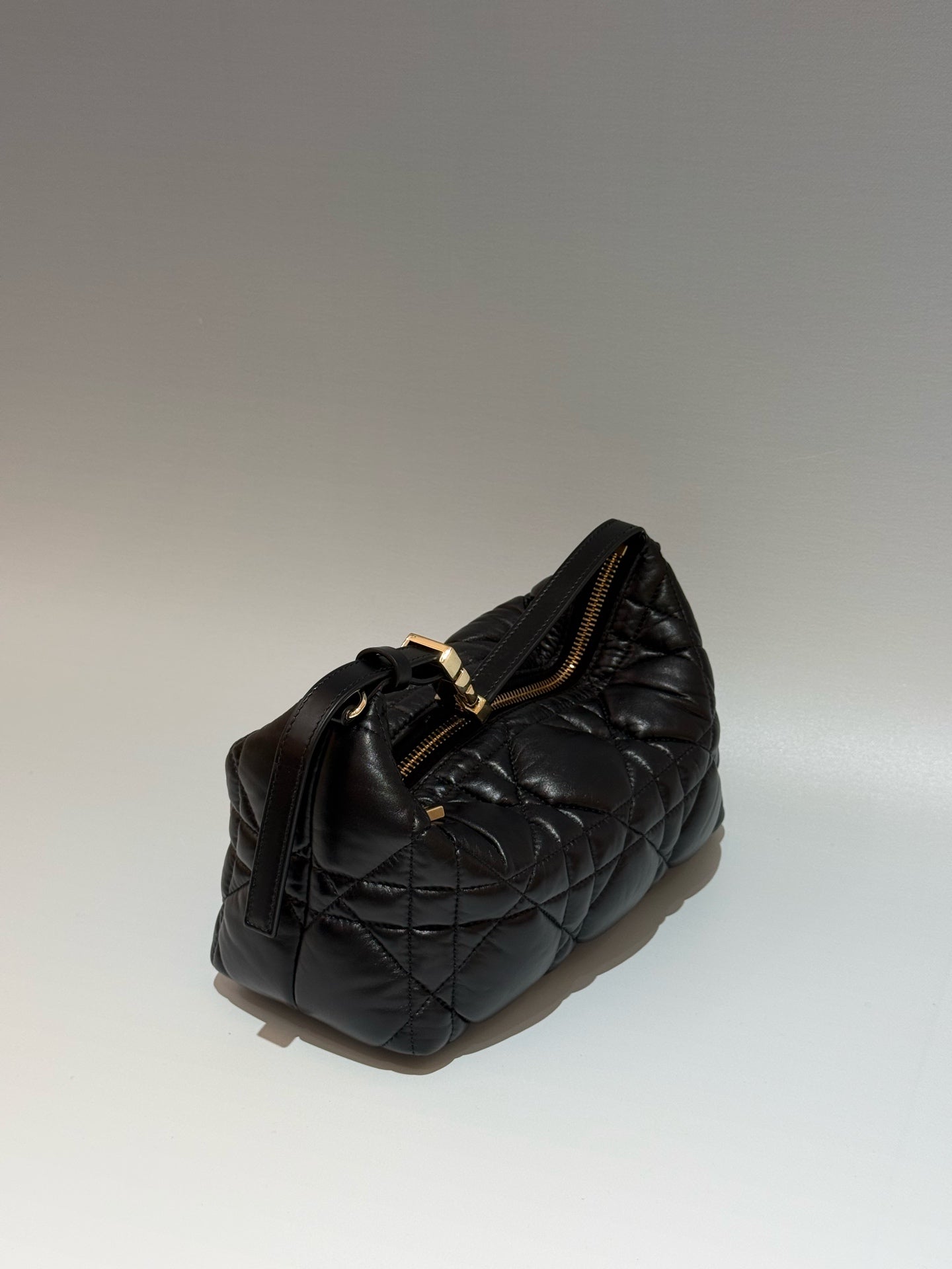 Dior - Travel Hobo Bag - Cowhide leather - Black - (medium)