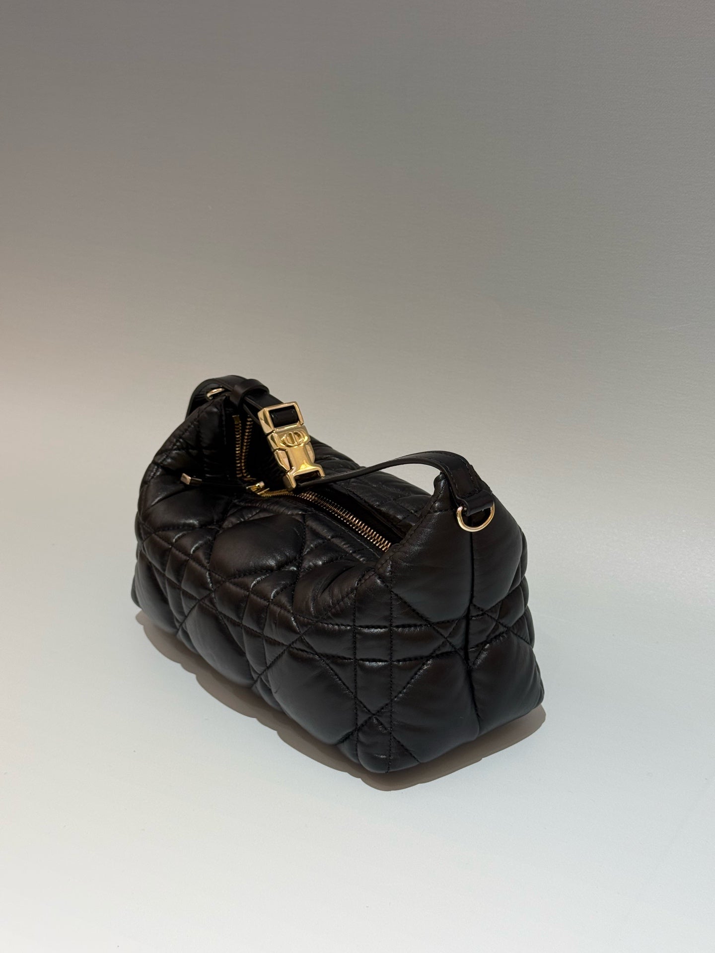 Dior - Travel Hobo Bag - Cowhide leather - Black - (medium)
