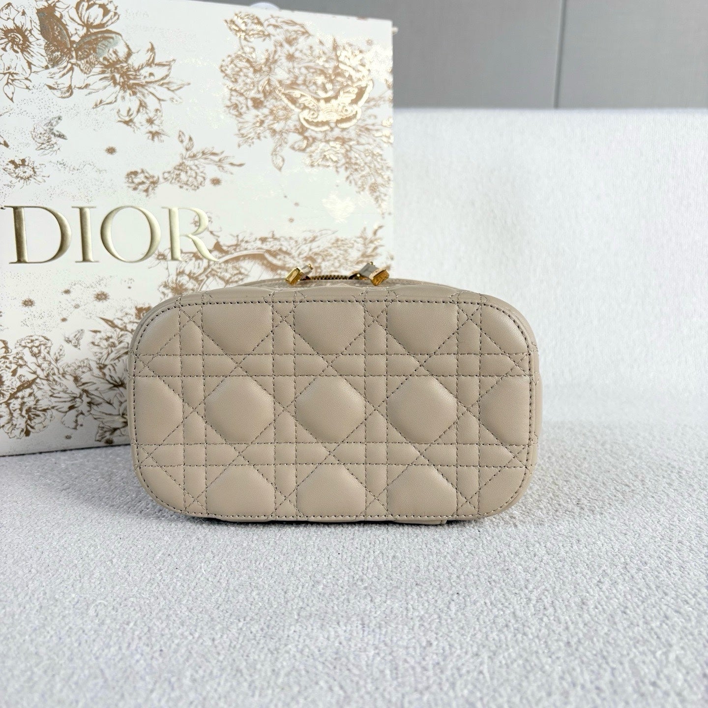 Dior - Travel Vanity Case - Lambskin leather - Beige - (small)