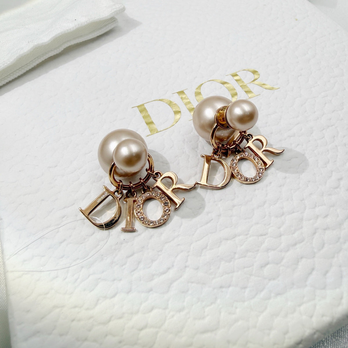 Dior - Tribales - Gold-tone metal with faux pearls and crystal embellishments. - Gold