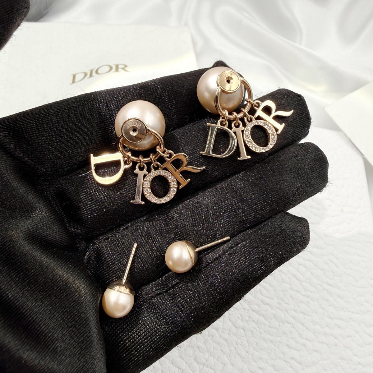Dior - Tribales - Gold-tone metal with faux pearls and crystal embellishments. - Gold