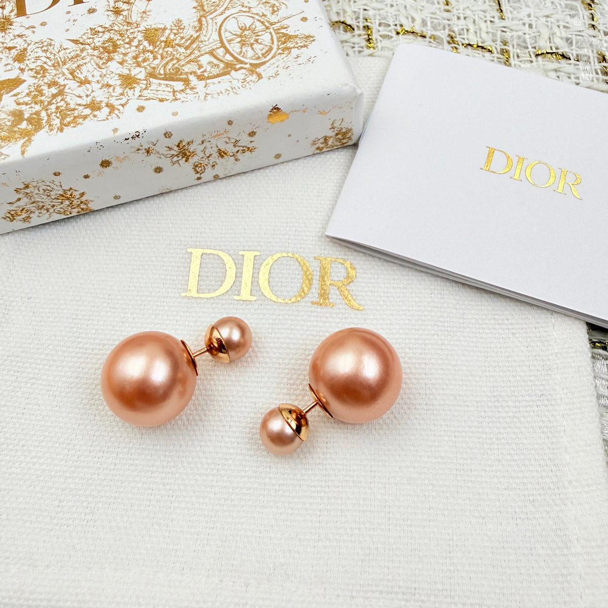 Dior - Tribales - Gold-tone metal with resin pearls - Gold