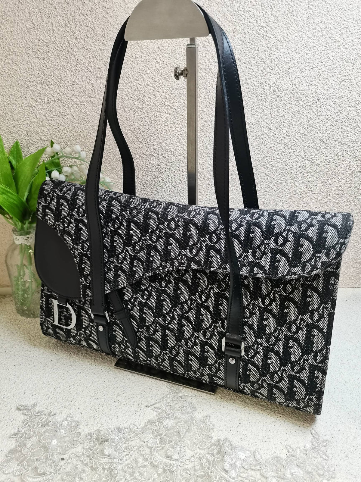 Dior - Trotter Saddle - Cloth - Black