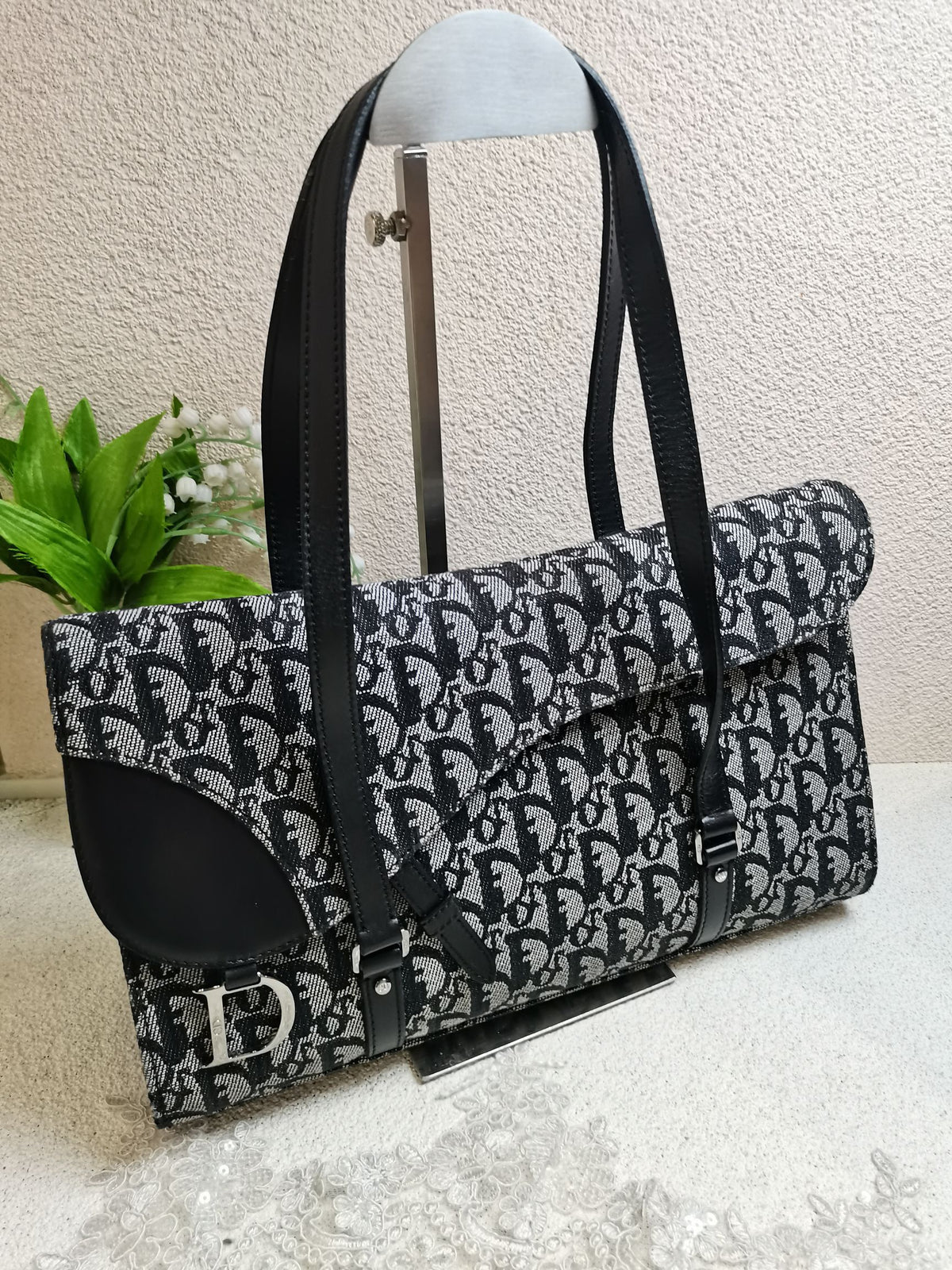 Dior - Trotter Saddle - Cloth - Black