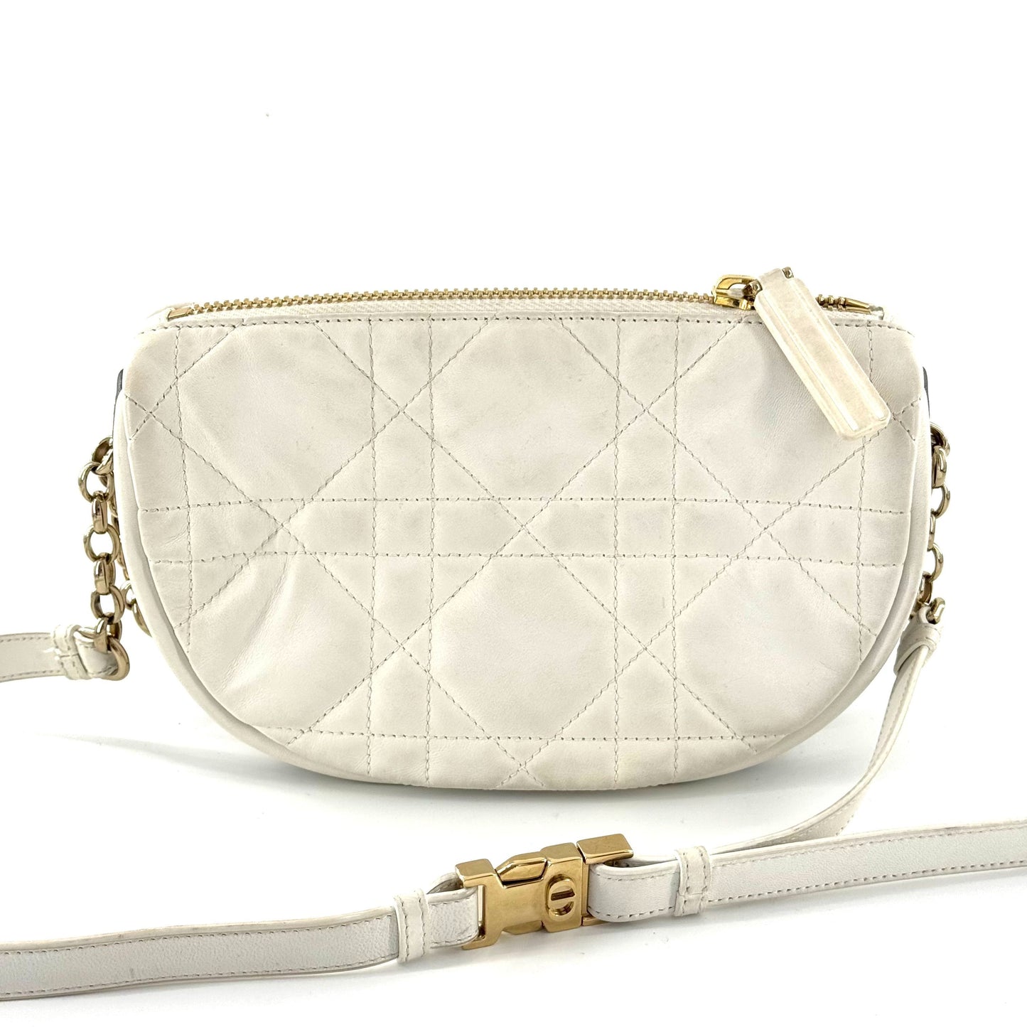 Dior - Vibe Hobo - Leather - White - (small)