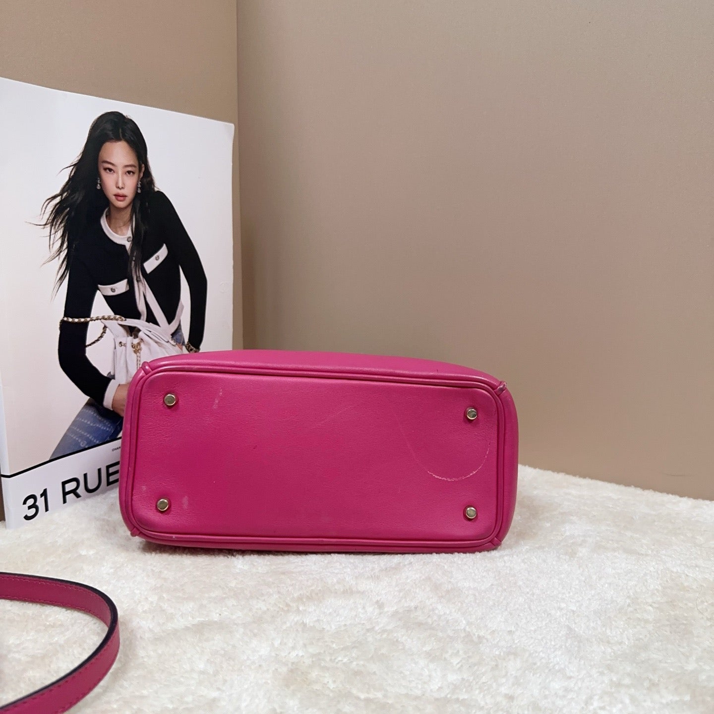 Dior - VIP Mini Tote Bag - Leather - Pink - (mini)