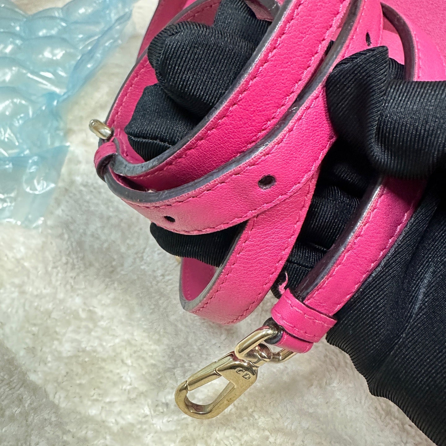 Dior - VIP Mini Tote Bag - Leather - Pink - (mini)