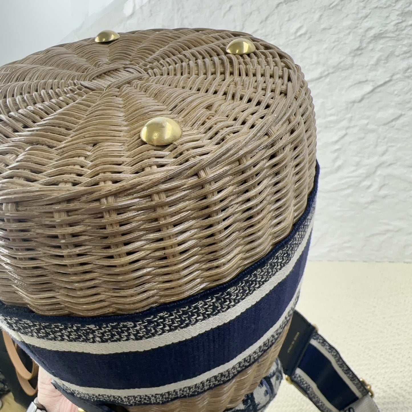 Dior - Wicker Bucket Bag - Wicker - Brown - (Small)