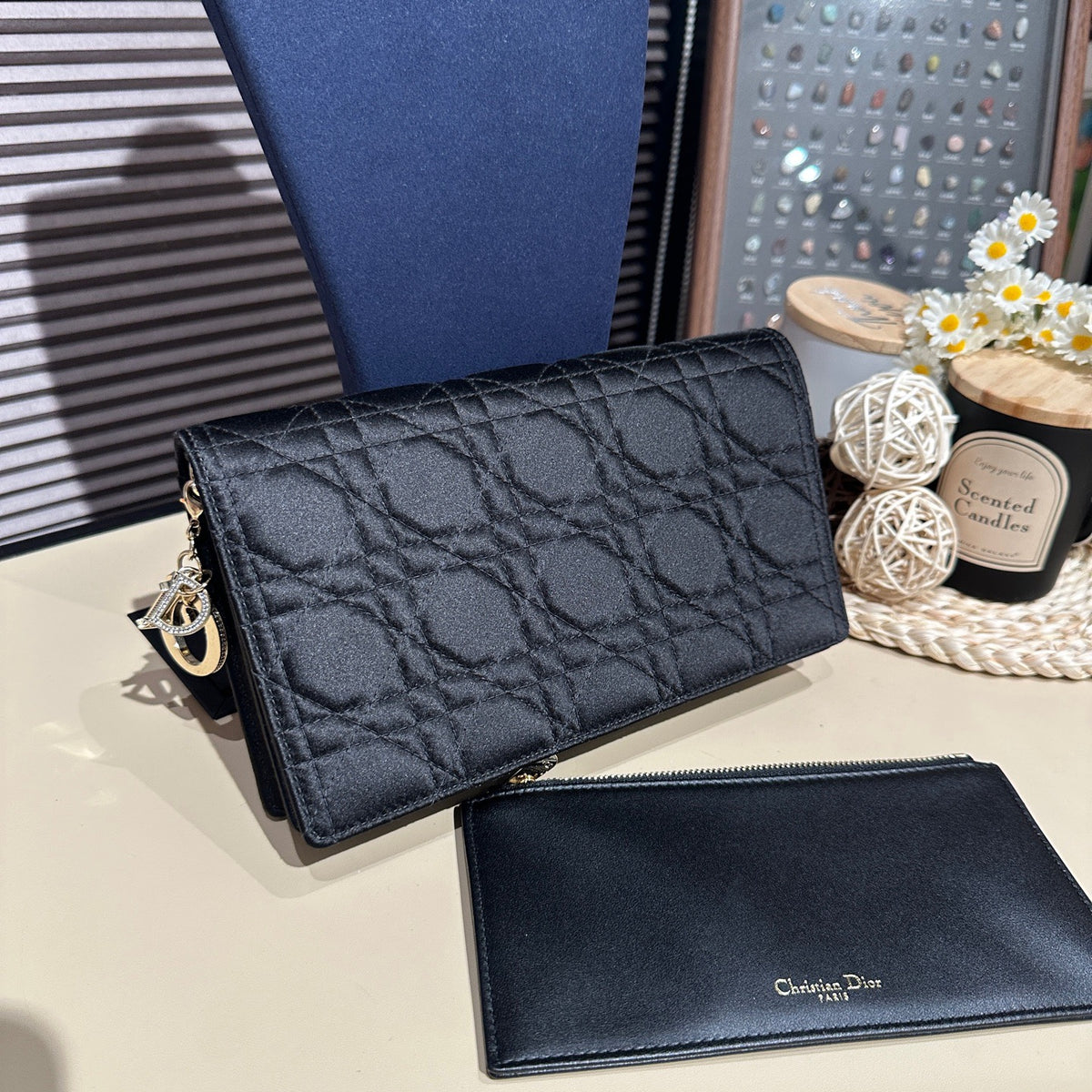 Dior - WOC - Velvet - Black - (mini)