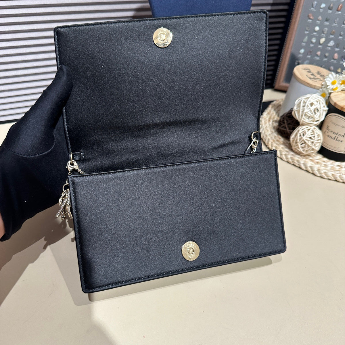 Dior - WOC - Velvet - Black - (mini)