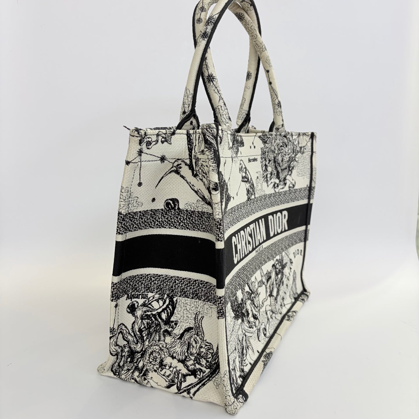 Dior - Zodiac Print Tote - Cloth - White - (Medium)