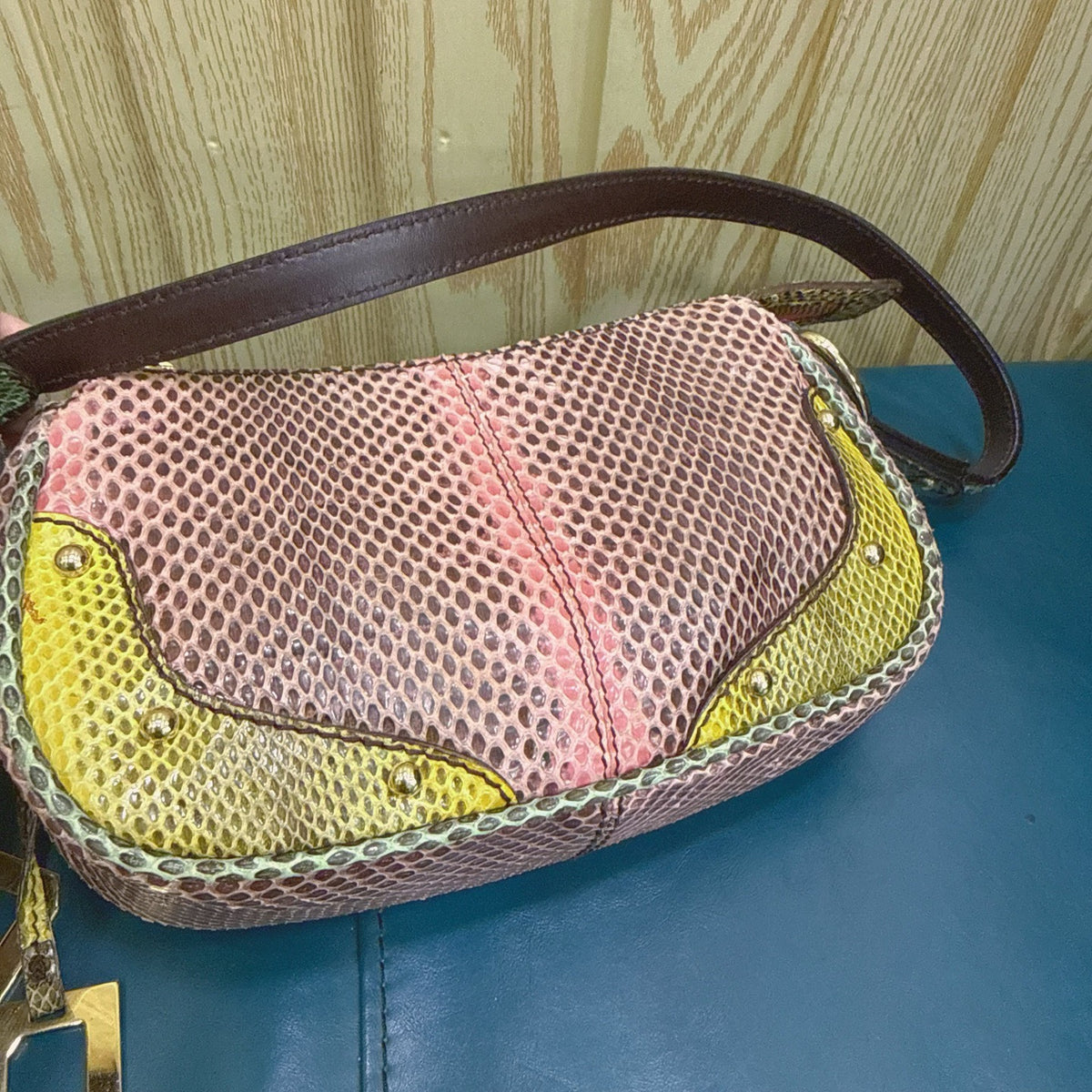 Dolce and Gabbana - Python Shoulder Bag - Python - Multicolour - (mini)