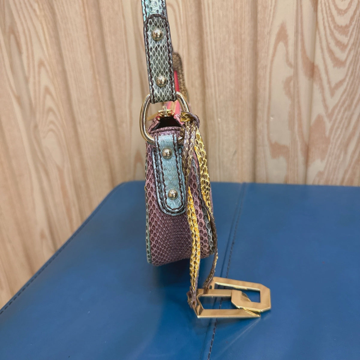 Dolce and Gabbana - Python Shoulder Bag - Python - Multicolour - (mini)