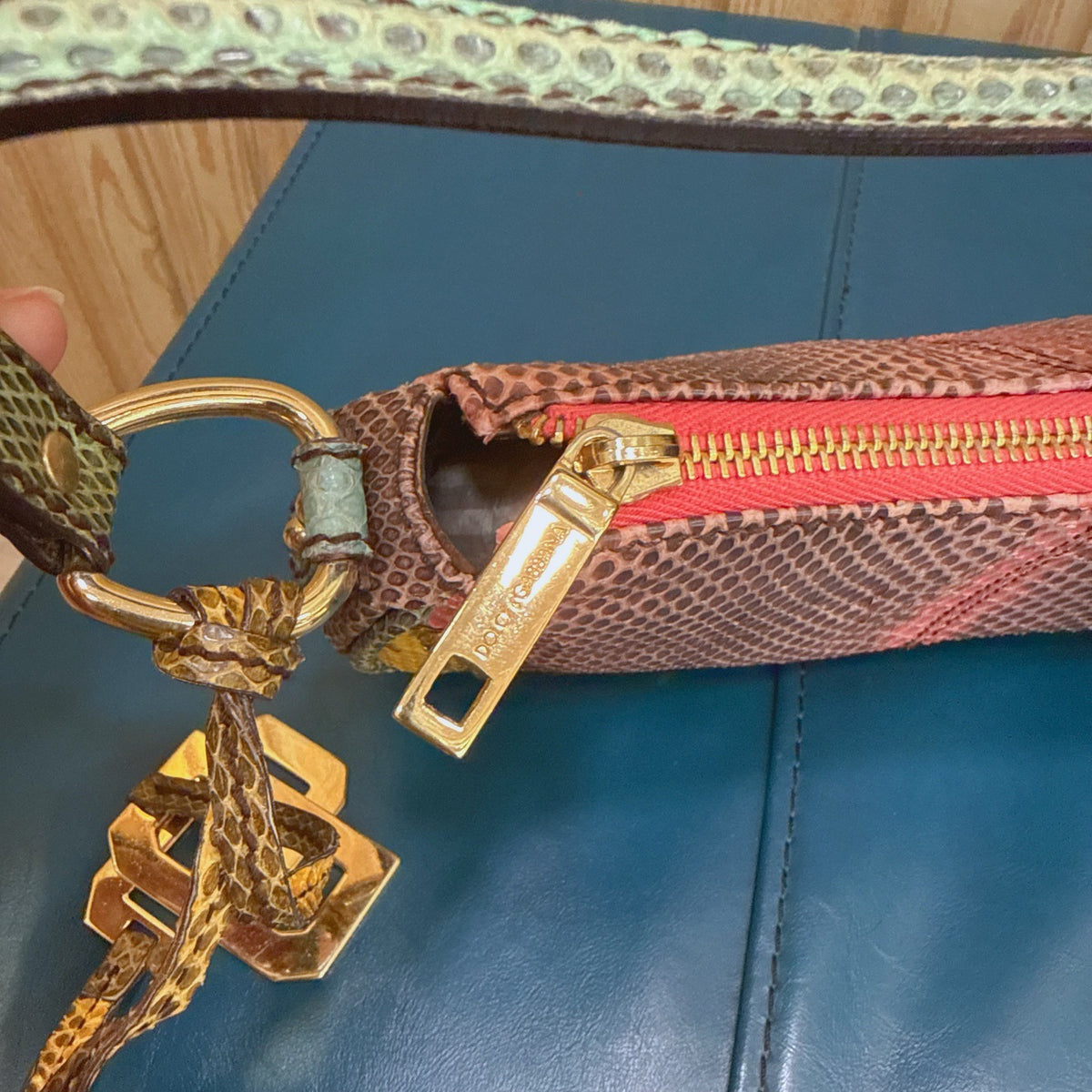 Dolce and Gabbana - Python Shoulder Bag - Python - Multicolour - (mini)