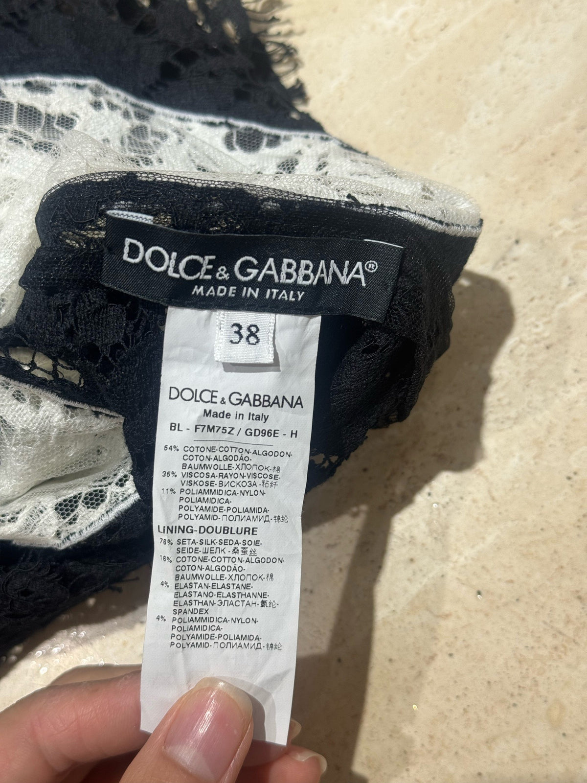Dolce & Gabbana - Other - Cotton - Black - (38)
