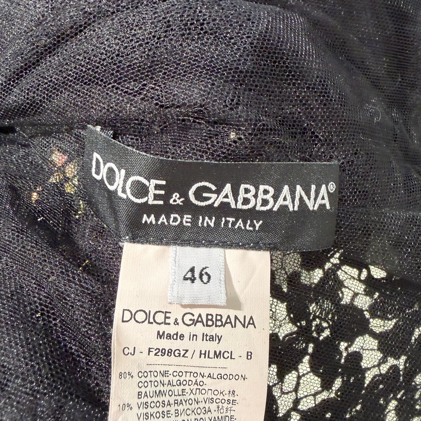 Dolce & Gabbana - Other - Cotton - Black - (46)