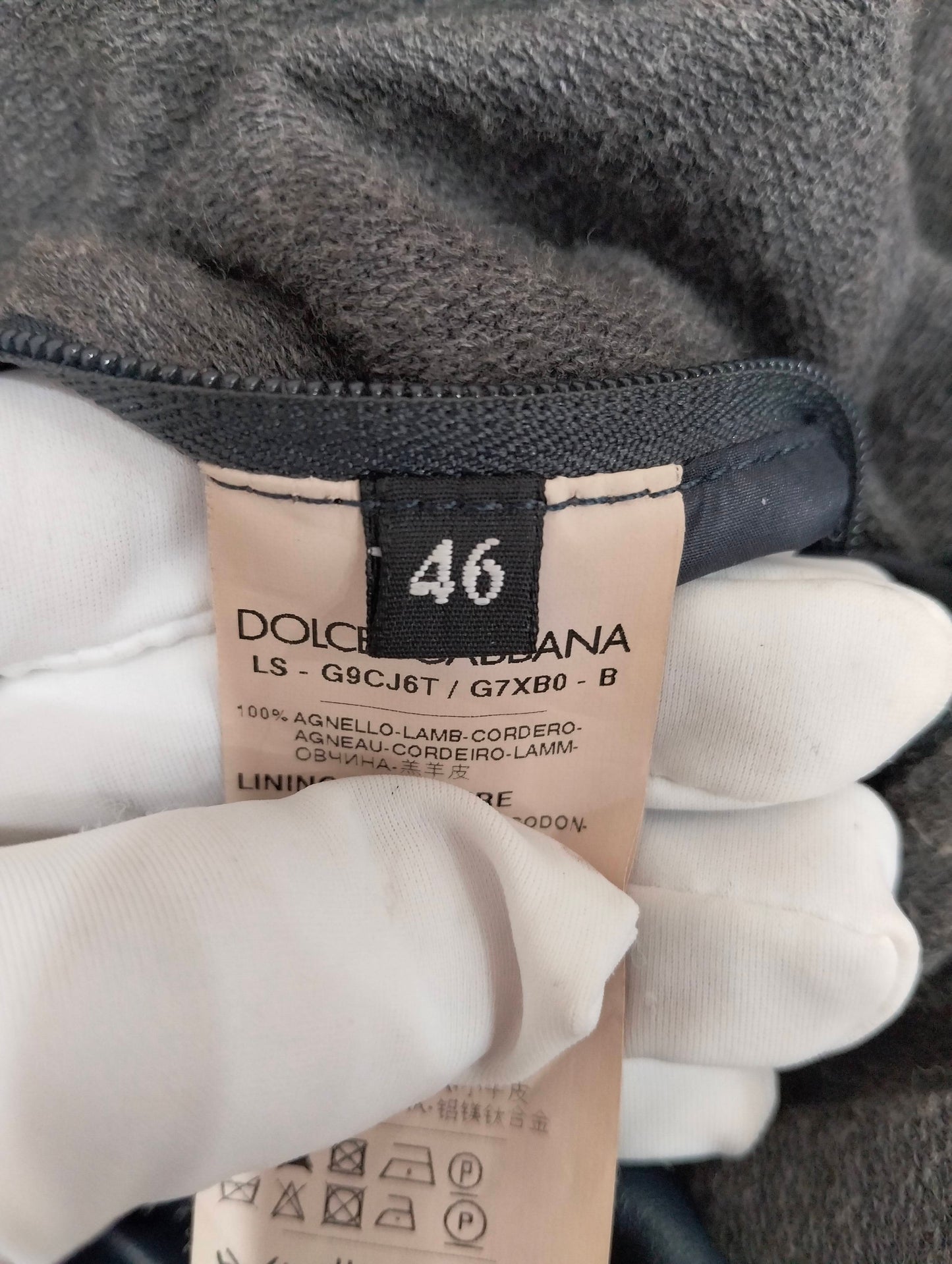 Dolce & Gabbana - Other - Leather - Grey - (46)