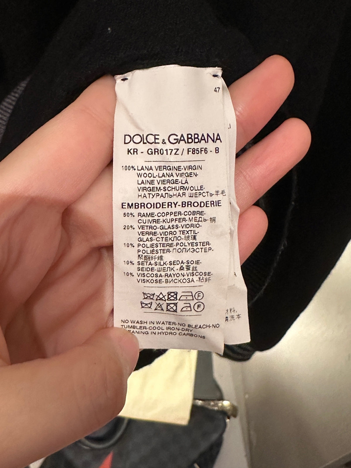 Dolce & Gabbana - Other - Wool - Black - (M)