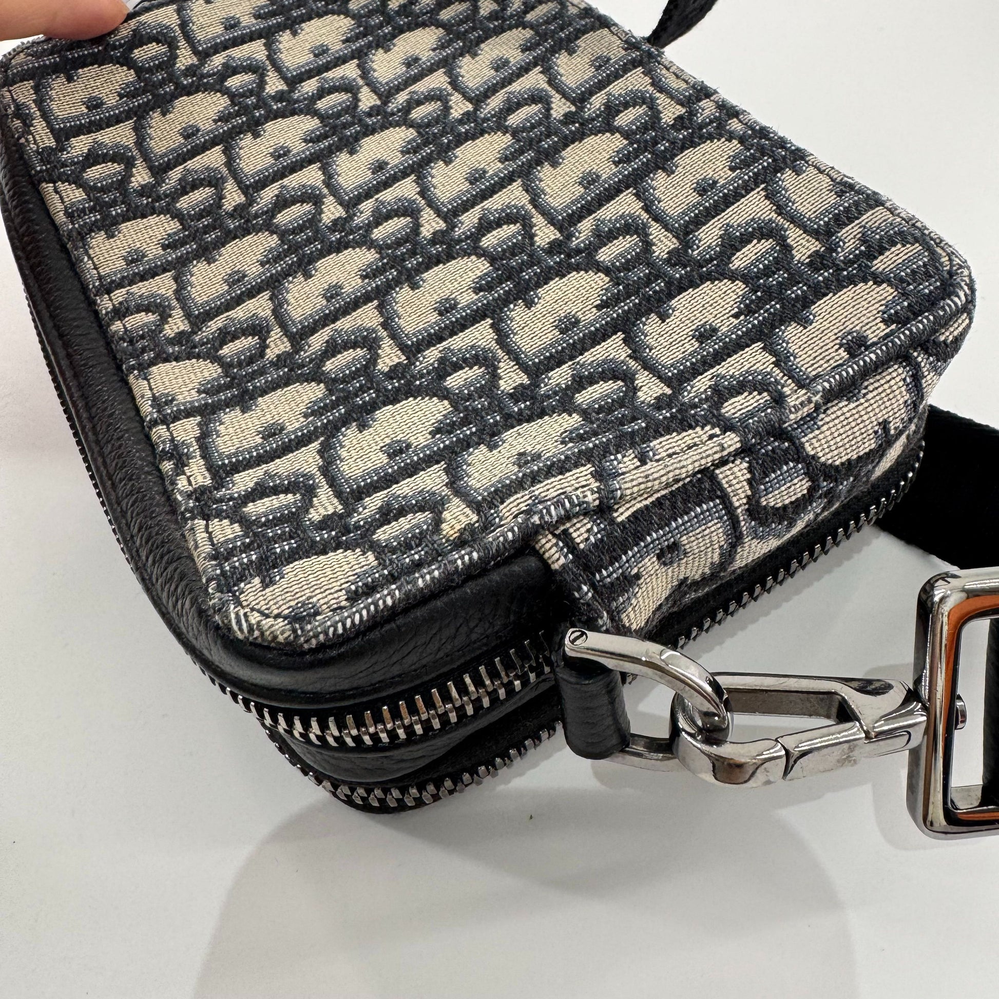 Dior Double Zipper Box Bag Cloth Multicolour JG010-004700328064 - view 9