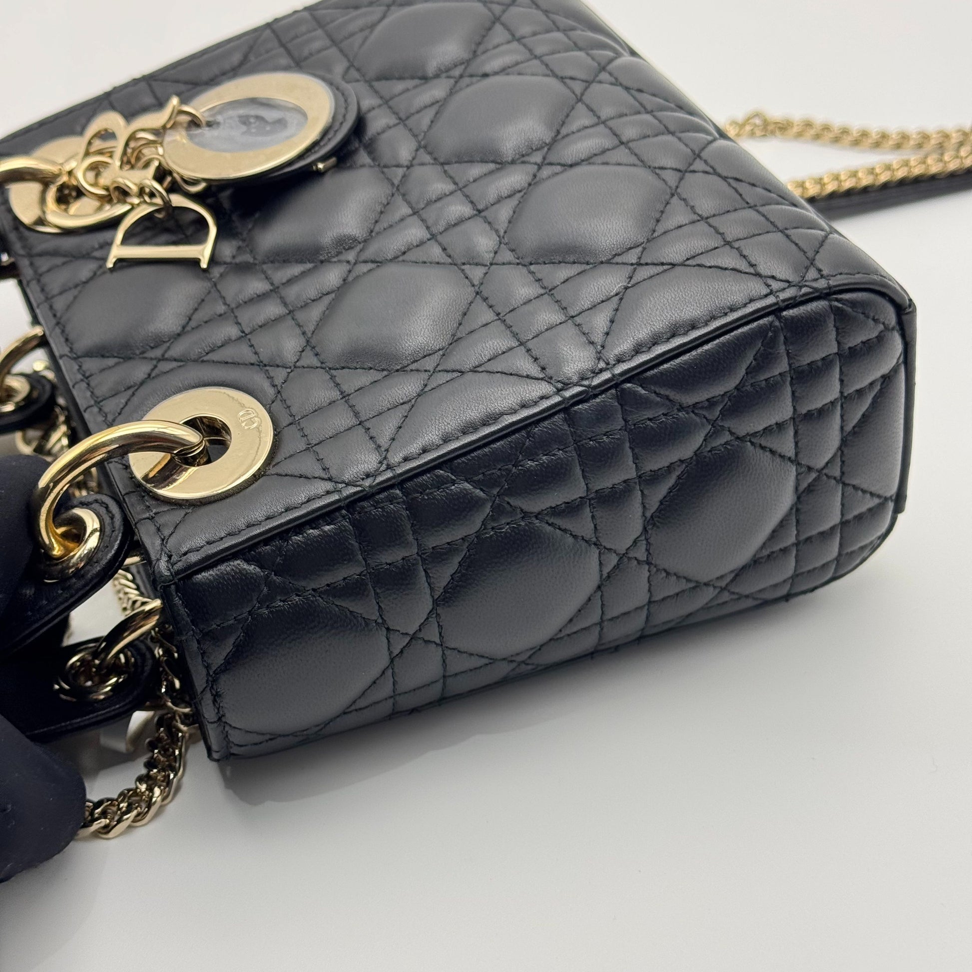 Dior Lady Dior Leather Black JG010-019500328045 - view 11
