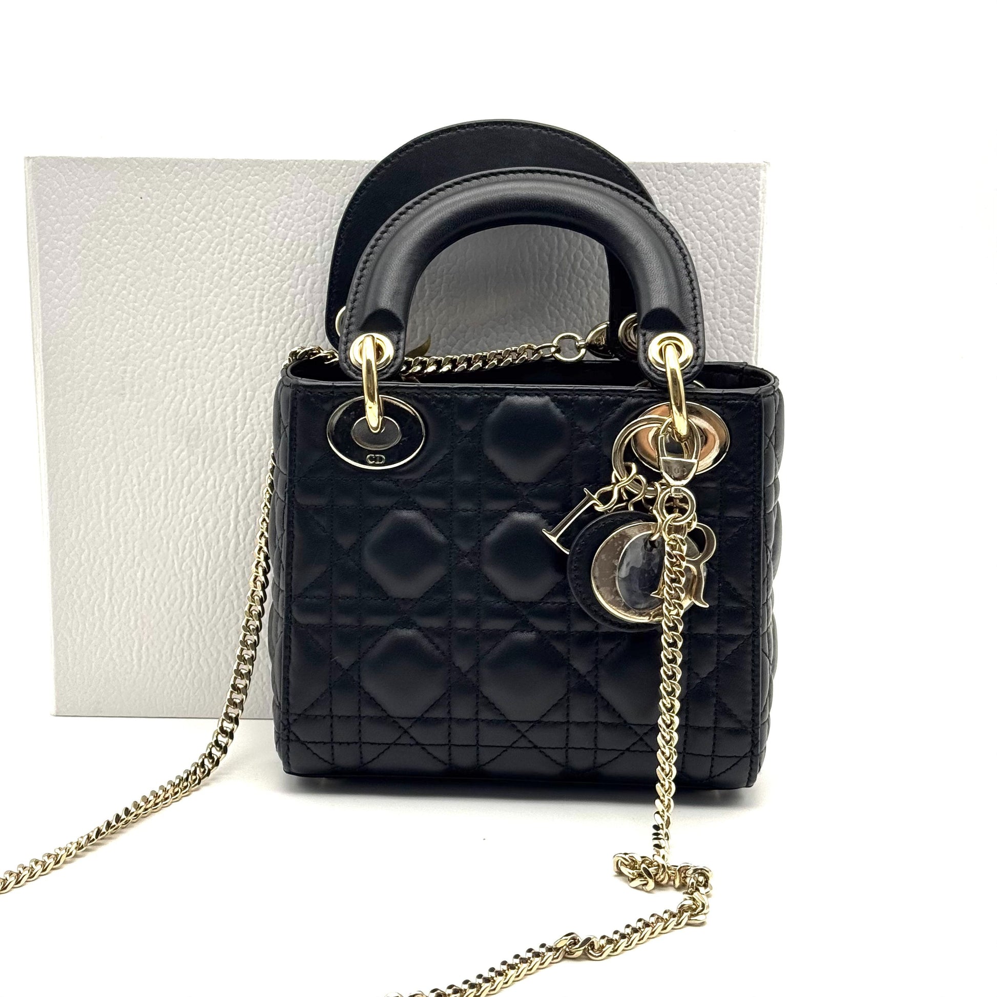Dior Lady Dior Leather Black JG010-019500328045 - view 1