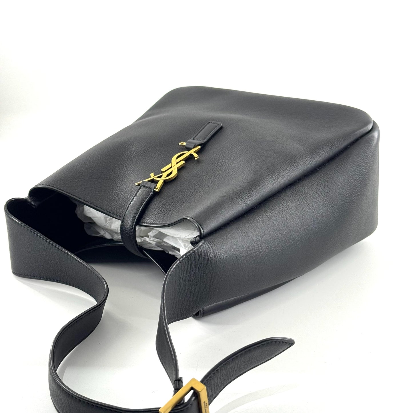 Saint Laurent Hobo Leather Black JG010-011000327017 - view 3